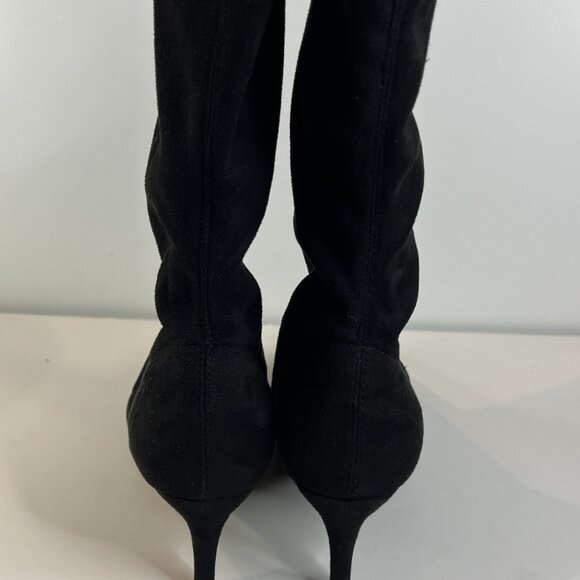 Halston Vegan Suede Ankle Boots - Picture 7 of 9